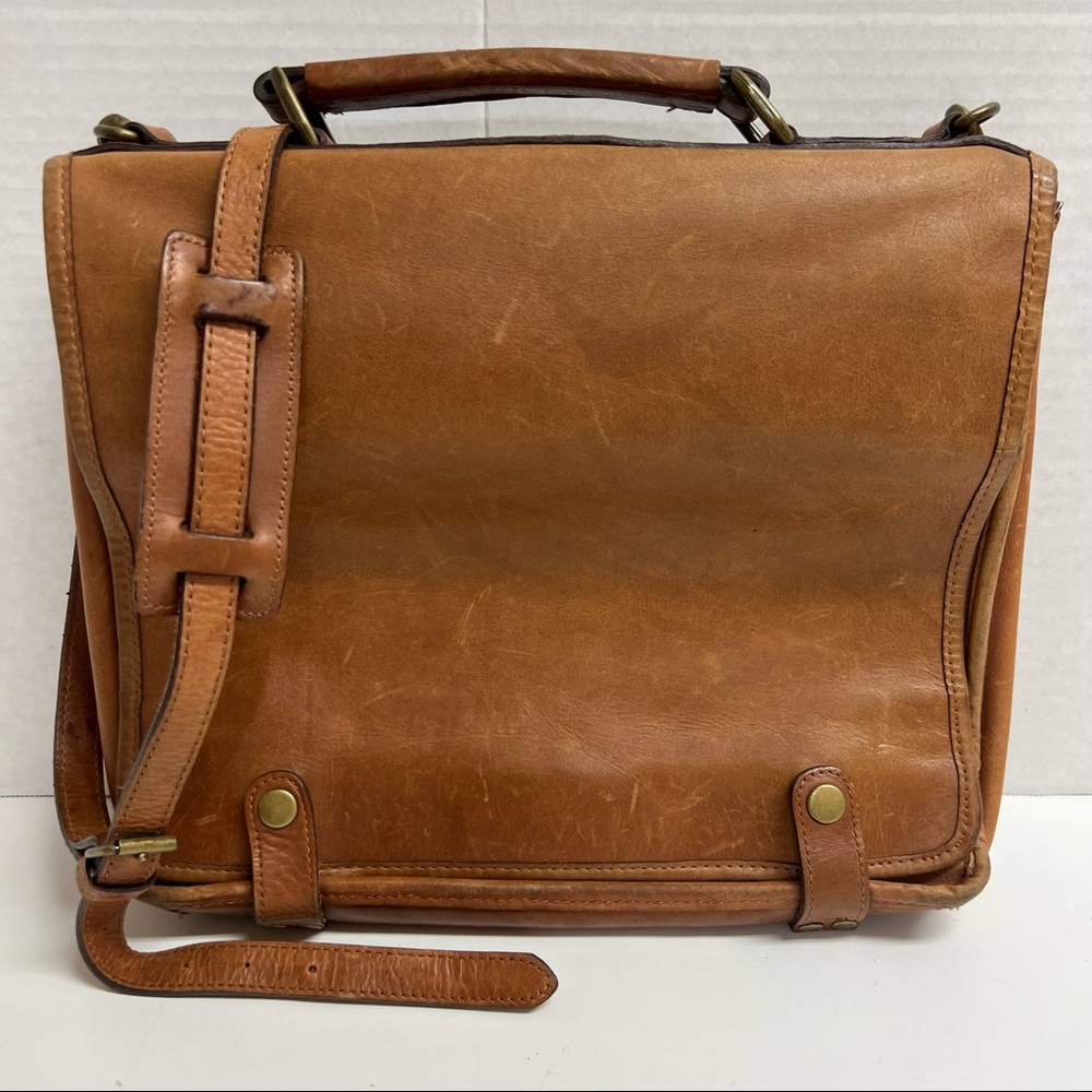 WILSONS The Leather Experts Vintage Unisex Messenger Briefcase Crossbody Bag